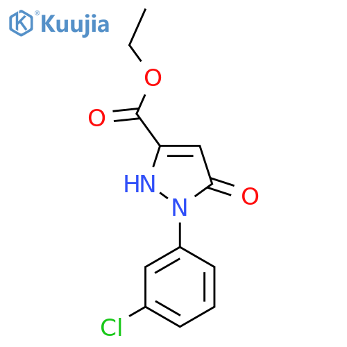 ethyl 1-(3-chlorophenyl)-5-hydroxy-1H-pyrazole-3-carboxylate structure