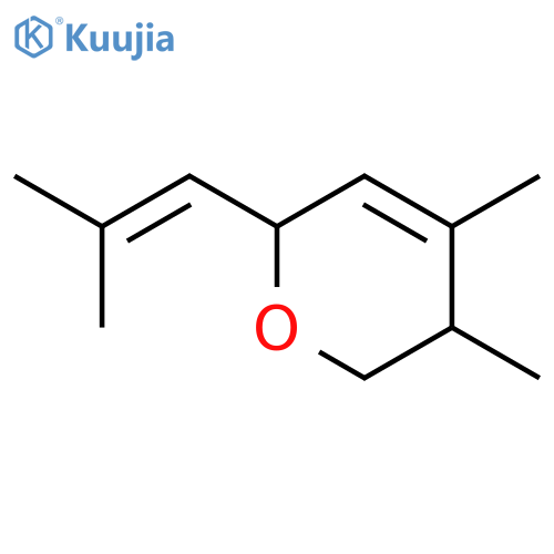 2H-Pyran,5,6-dihydro-4,5-dimethyl-2-(2-methyl-1-propen-1-yl)- structure
