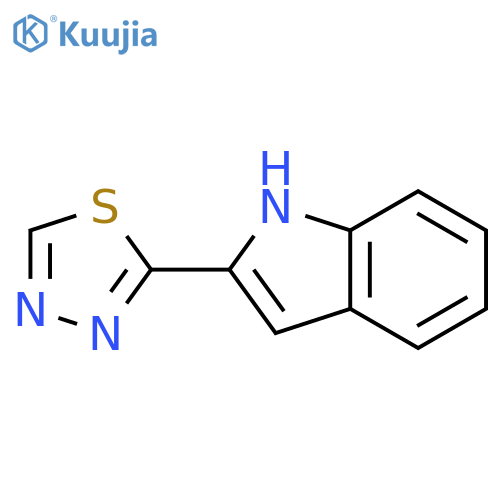 1H-Indole, 2-(1,3,4-thiadiazol-2-yl)- structure