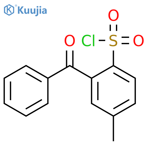 Benzenesulfonyl chloride, 2-benzoyl-4-methyl- structure