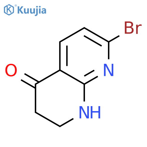 7-bromo-2,3-dihydro-1H-1,8-naphthyridin-4-one structure