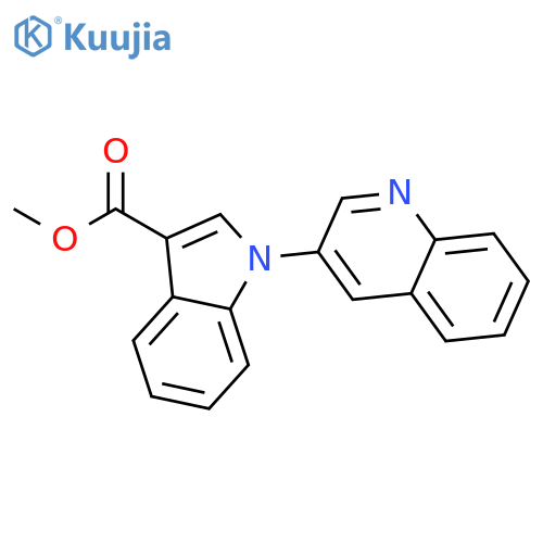 1H-Indole-3-carboxylic acid, 1-(3-quinolinyl)-, methyl ester structure
