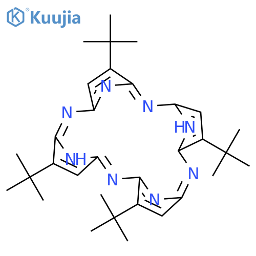 2,7,12,17-tetra-tert-butyl-5,10,15,20-tetraaza-21h,23h-porphine structure