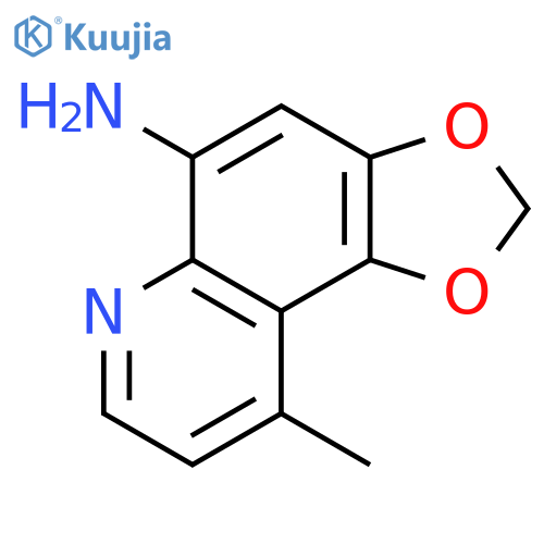9-methyl-2H-1,3dioxolo4,5-fquinolin-5-amine structure