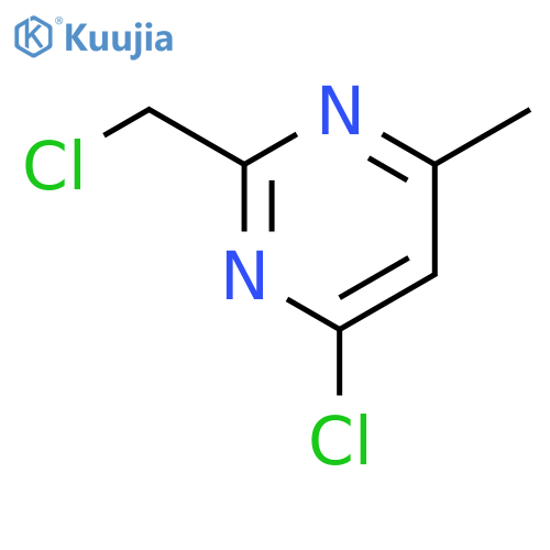 4-chloro-2-(chloromethyl)-6-methylpyrimidine structure