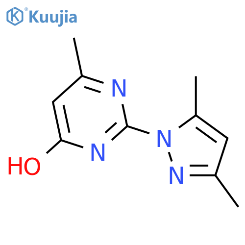 2-(3,5-dimethyl-1H-pyrazol-1-yl)-6-methylpyrimidin-4-ol structure