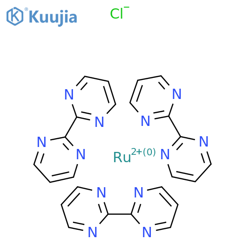 tris(2-(pyrimidin-2-yl)pyrimidine), dichlororuthenium structure