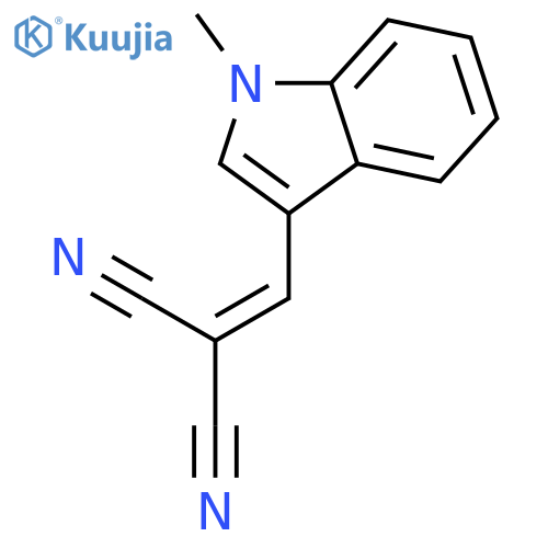 2-(1-methyl-1H-indol-3-yl)methylidenepropanedinitrile structure