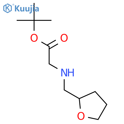 GLYCINE, N-[(TETRAHYDRO-2-FURANYL)METHYL]-, 1,1-DIMETHYLETHYL ESTER structure