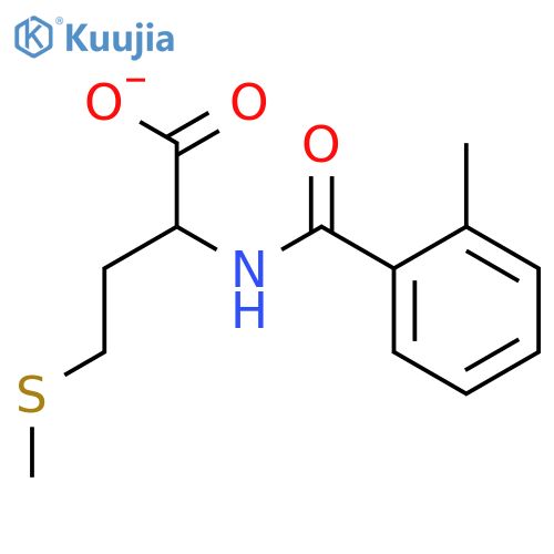 2-(2-methylphenyl)formamido-4-(methylsulfanyl)butanoic acid structure