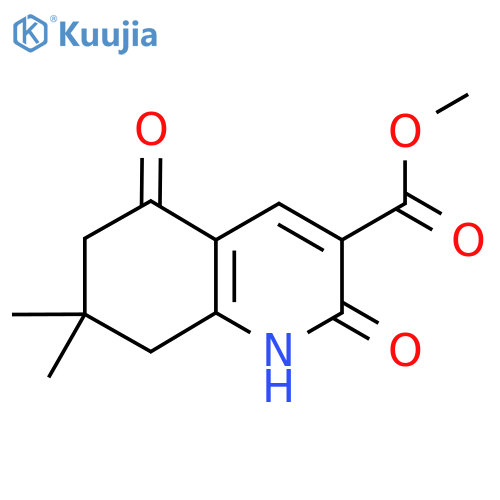 Methyl 7,7-dimethyl-2,5-dioxo-1,2,5,6,7,8-hexahydroquinoline-3-carboxylate structure