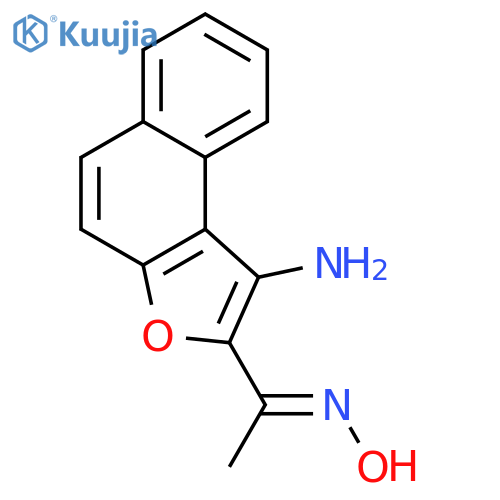 Ethanone, 1-(1-aminonaphtho[2,1-b]furan-2-yl)-, oxime structure