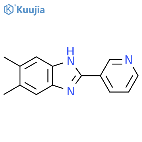 5,6-Dimethyl-2-(pyridin-3-yl)-1H-benzo[d]imidazole structure