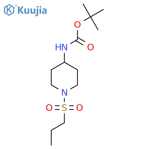 tert-butyl N-[1-(propane-1-sulfonyl)piperidin-4-yl]carbamate structure