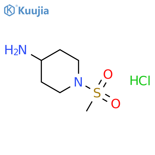 1-methanesulfonylpiperidin-4-amine hydrochloride structure
