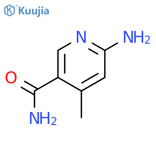 3-Pyridinecarboxamide,6-amino-4-methyl- structure