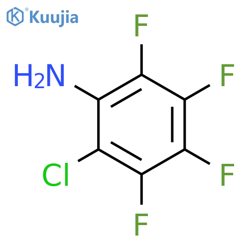 Benzenamine, 2-chloro-3,4,5,6-tetrafluoro- structure