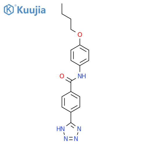 Benzamide, N-(4-butoxyphenyl)-4-(1H-tetrazol-5-yl)- structure