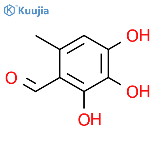 2,3,4-Trihydroxy-6-methylbenzaldehyde structure