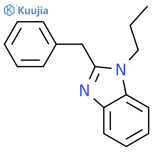2-benzyl-1-propyl-1H-1,3-benzodiazole structure