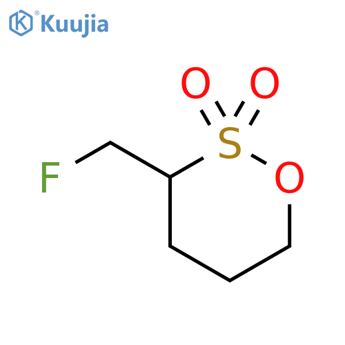 1,2-Oxathiane, (fluoromethyl)-, 2,2-dioxide structure