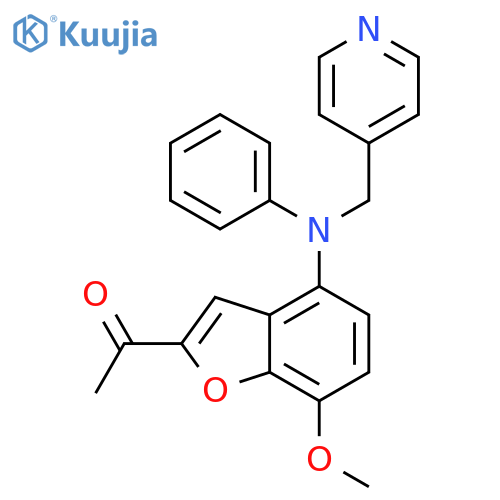 Ethanone,1-[7-methoxy-4-[phenyl(4-pyridinylmethyl)amino]-2-benzofuranyl]- structure