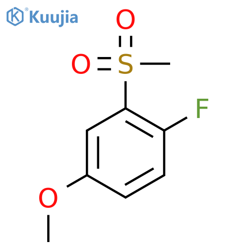 Benzene, 1-fluoro-4-methoxy-2-(methylsulfonyl)- structure