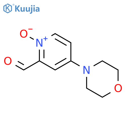 2-Pyridinecarboxaldehyde, 4-(4-morpholinyl)-, 1-oxide structure