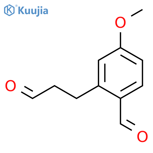 BENZENEPROPANAL, 2-FORMYL-5-METHOXY- structure