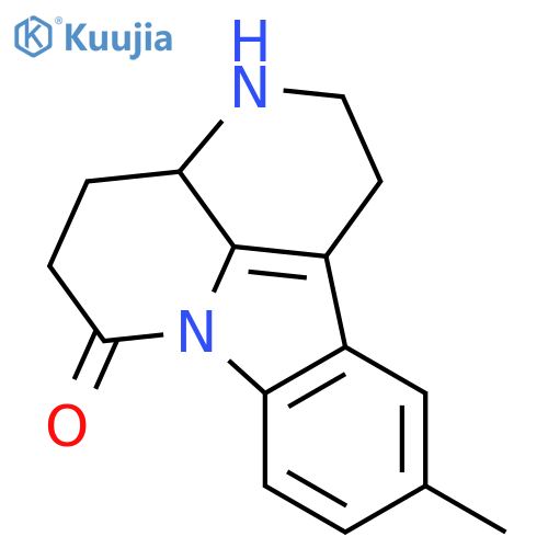 6H-Indolo[3,2,1-de][1,5]naphthyridin-6-one,1,2,3,3a,4,5-hexahydro-10-methyl- structure