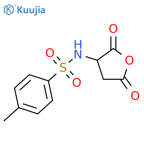 Benzenesulfonamide, 4-methyl-N-[(3R)-tetrahydro-2,5-dioxo-3-furanyl]- structure