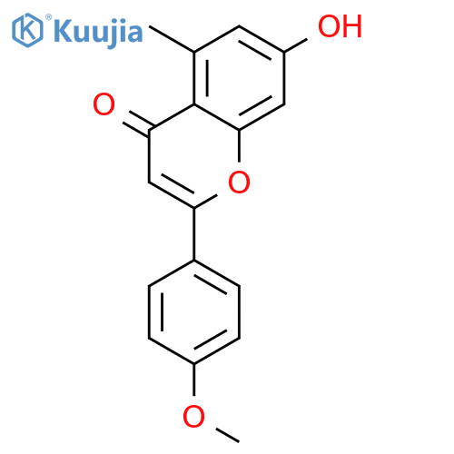 7-hydroxy-2-(4-methoxyphenyl)-5-methyl-4H-chromen-4-one structure