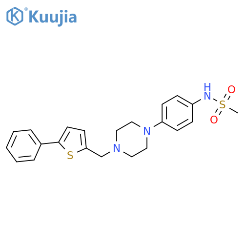 Methanesulfonamide,N-[4-[4-[(5-phenyl-2-thienyl)methyl]-1-piperazinyl]phenyl]- structure