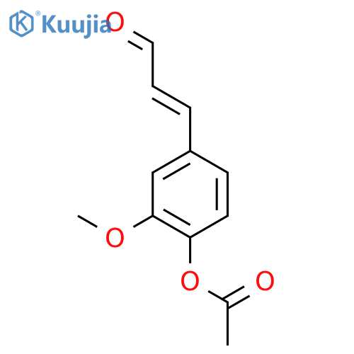 2-Propenal,3-[4-(acetyloxy)-3-methoxyphenyl]- structure