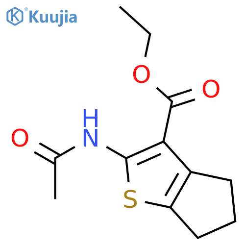 ethyl 2-acetamido-4H,5H,6H-cyclopentabthiophene-3-carboxylate structure
