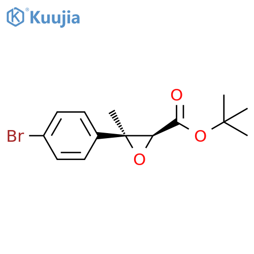 Oxiranecarboxylic acid, 3-(4-bromophenyl)-3-methyl-, 1,1-dimethylethyl ester, cis- (9CI) structure