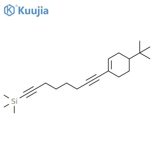 Silane,[8-[4-(1,1-dimethylethyl)-1-cyclohexen-1-yl]-1,7-octadiynyl]trimethyl- structure