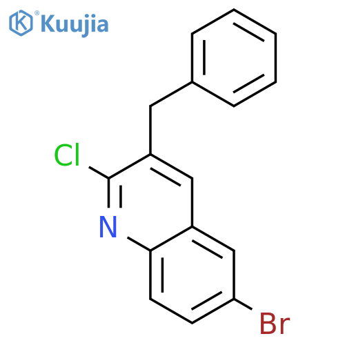 3-Benzyl-6-bromo-2-chloroquinoline structure