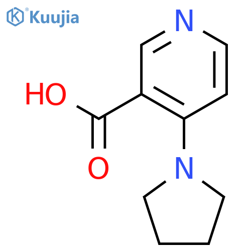 4-(pyrrolidin-1-yl)pyridine-3-carboxylic acid structure