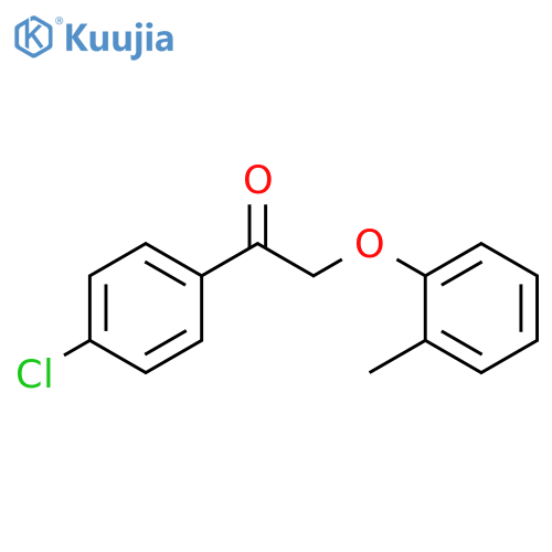 Ethanone, 1-(4-chlorophenyl)-2-(2-methylphenoxy)- structure