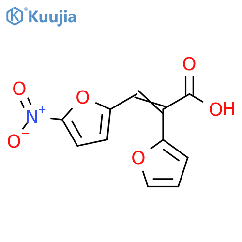 α-2-Furyl-5-nitro-2-furanacrylic Acid structure