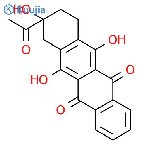 5,12-Naphthacenedione, 8-acetyl-7,8,9,10-tetrahydro-6,8,11-trihydroxy- structure