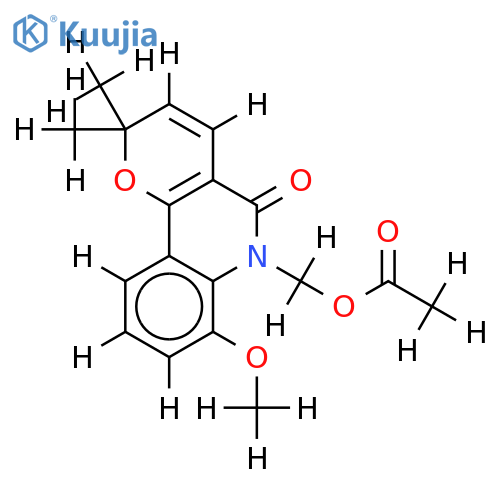 1-acetoxymethyl-8-methoxyflindersine structure