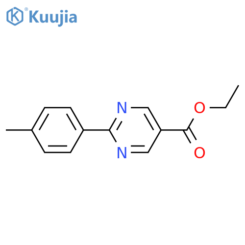 Ethyl 2-(4-methylphenyl)pyrimidine-5-carboxylate structure
