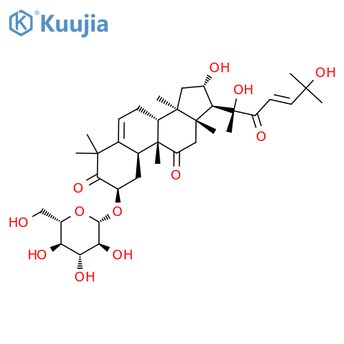 19-Norlanosta-5,23-diene-3,11,22-trione, 2-(β-D-glucopyranosyloxy)-16,20,25-trihydroxy-9-methyl-, (2β,9β,10α,16α,23E)- structure