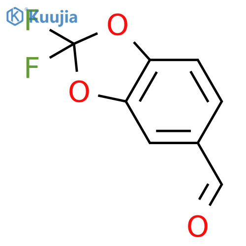 2,2-difluoro-2H-1,3-benzodioxole-5-carbaldehyde structure