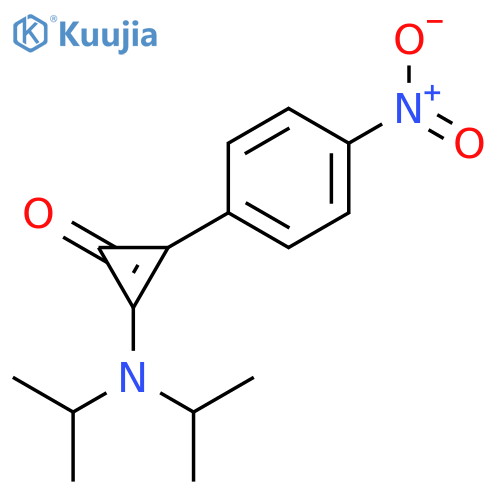 2-[Di(propan-2-yl)amino]-3-(4-nitrophenyl)cycloprop-2-en-1-one structure