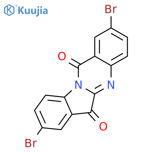 2,8-dibromoindolo[2,1-b]quinazoline-6,12-dione structure