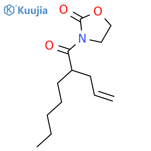 2-Oxazolidinone, 3-[(2S)-1-oxo-2-(2-propenyl)heptyl]- structure