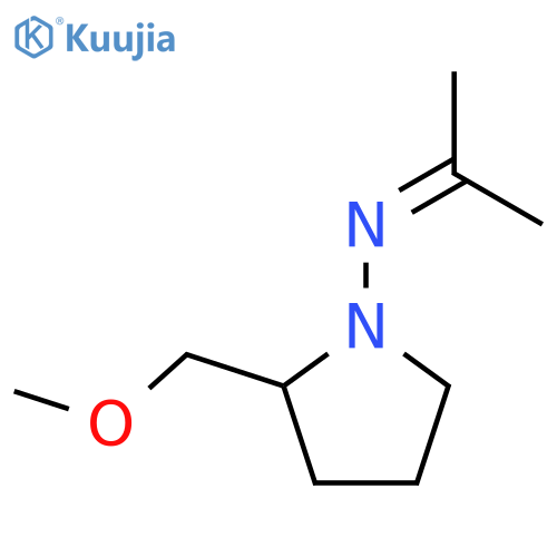 1-Pyrrolidinamine, 2-(methoxymethyl)-N-(1-methylethylidene)-, (S)- structure